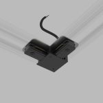 Коннектор угловой с вводом питания для однофазного шинопровода (черный) 85012/00