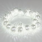 Гирлянда нить хром перламутровый с эффектом мерцания 2,8м IP20 400-003 хром/белый с эффектом мерцания — изображение 4