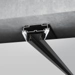 Алюминиевый профиль для монтажа в натяжной потолок однофазного шинопровода черный (2м) 85234/00 — изображение 2