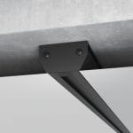 Алюминиевый профиль для монтажа в натяжной потолок однофазного шинопровода черный (2м) 85234/00 — изображение 3