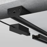 Алюминиевый профиль для монтажа в натяжной потолок однофазного шинопровода черный (2м) 85234/00 — изображение 4