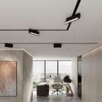 Алюминиевый профиль для монтажа в натяжной потолок однофазного шинопровода черный (2м) 85234/00 — изображение 7