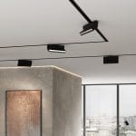 Алюминиевый профиль для монтажа в натяжной потолок однофазного шинопровода черный (2м) 85234/00 — изображение 8