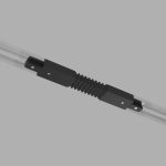 TRC-1-1-FLEX-BK / Гибкий коннектор для однофазного шинопровода (черный)