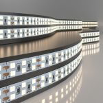Двухрядная светодиодная лента 240 LED 18 Вт IP20 4200К дневной белый, 5м 2835 24V 240Led 18W IP20