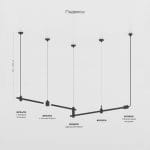 Esthetic Magnetic Шинопровод с тросовыми креплениями Round (черный) (800?) 85138/00 — изображение 9