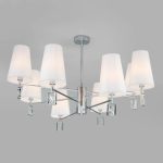 Классическая люстра с абажурами 60137/8 хром