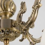 Классическая люстра со стеклянными плафонами 60106/5 античная бронза — изображение 4