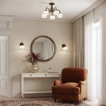 Классическая люстра со стеклянными плафонами 60106/5 античная бронза — изображение 5