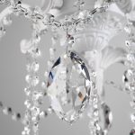 Классическая подвесная люстра 10108/5 белый/прозрачный хрусталь Strotskis — изображение 3