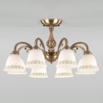 Классическая потолочная люстра 60107/8 античная бронза