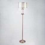 Классический торшер с абажуром 01046/1 сатин-никель