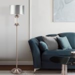 Классический торшер с абажуром 01046/1 сатин-никель — изображение 4