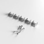 Клипса монтажная для силиконового профиля Clip LL-2-ALP026 (5pcs)