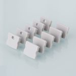 Комплект заглушек для накладного алюминиевого профиля светодиодной ленты (10 пар) ZLL-2-ALP001-R
