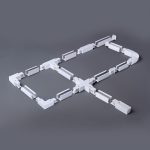 TRC-1-3-I-WH / Коннектор прямой для трехфазного шинопровода (белый) — изображение 2