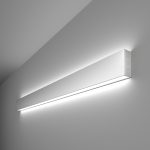 Линейный светодиодный накладной двусторонний светильник 103см 40W 6500K матовое серебро (101-100-40-103)