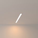 Линейный светодиодный встраиваемый светильник 53см 10W 3000K матовое серебро (101-300-53)