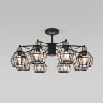 Люстра потолочная лофт 70075/8 черный