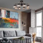 Люстра потолочная лофт 70075/8 черный — изображение 5