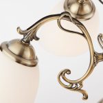 Люстра потолочная с плафонами 22010/6+2 античная бронза — изображение 2