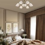 Люстра потолочная с плафонами 22010/6+2 античная бронза — изображение 3