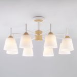 Люстра потолочная с плафонами 70085/8 белый