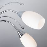 Люстра потолочная с плафонами из стекла 22080/6 хром — изображение 2