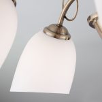 Люстра потолочная с витыми элементами 30107/5 античная бронза — изображение 2