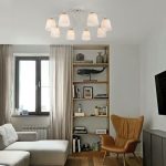 Люстра с плафонами из матового стекла 70062/8 белый — изображение 4