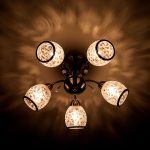 Люстра с плафонами с узором 30026/5 античная бронза — изображение 3