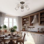 Люстра с плафонами с узором 30026/5 античная бронза — изображение 4