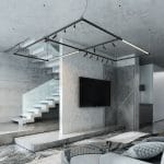 Module System Набор для подвеса  Т-образный с питанием (черный) 85189/00 — изображение 2