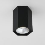 25036/LED 7W 4200K черный матовый/серебро