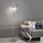 Напольный светильник с хрусталем 01137/3 хром — изображение 4