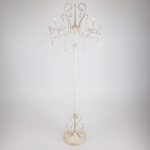 Торшер с хрусталем белый 12205/3F белый