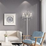 Торшер с хрусталем белый 12205/3F белый — изображение 3