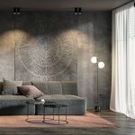 Напольный светильник с мраморным основанием 01158/2 черный — изображение 4