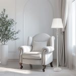 Торшер с абажуром белый с золотом 01003/1 белый с золотом — изображение 4