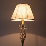 Напольный светильник с хрусталем 10073/1 белый с золотом — изображение 3