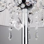 Торшер с прозрачным абажуром 2045/3F хром/белый — изображение 2