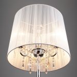 Торшер с прозрачным абажуром 2045/3F хром/белый — изображение 3