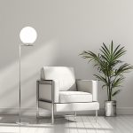 Торшер со стеклянным плафоном 01083/1 хром — изображение 4