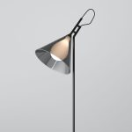 Напольный светильник со стеклянным плафоном 01187/1 черный — изображение 3