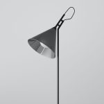 Напольный светильник со стеклянным плафоном 01187/1 черный — изображение 4