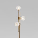 Напольный светильник со стеклянными плафонами 01383/3 латунь — изображение 2