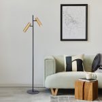 Торшер с поворотными плафонами 01087/2 латунь — изображение 2