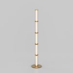 Напольный светодиодный светильник 80537/1 латунь