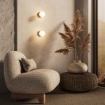 Настенный светильник из травертина 303051 травертин — изображение 2