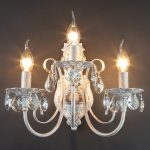 Бра с хрусталем 3305/3  белый с золотом / прозрачный хрусталь — изображение 3